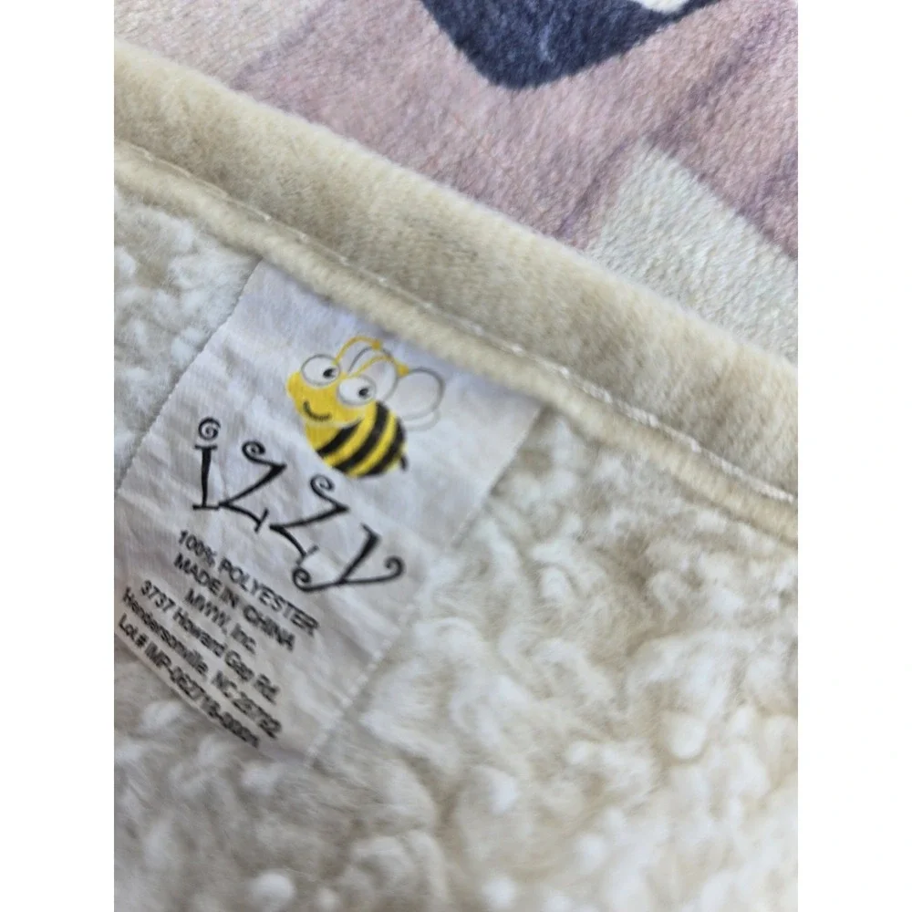 Beetle + Bob Baby Blanket Father In Heaven Prayer Plush Neutral Teddy Bear Gray‎